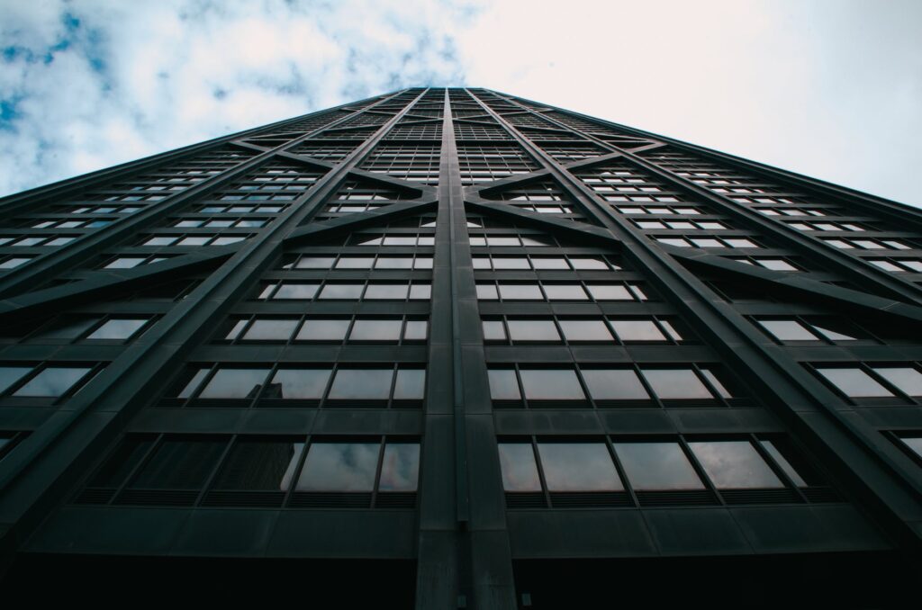 low angle photography of architectural building